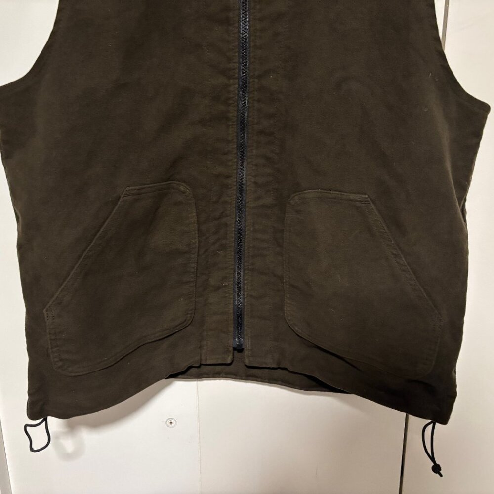 Filson Vest Liner Brown Full Zip Moleskin Hunting Casual Made in USA - Large - Picture 7 of 9